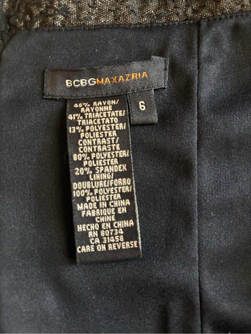 BCBGMaxAzria Y2K Black Beaded Mesh Midi Dress - Picture 5 of 5